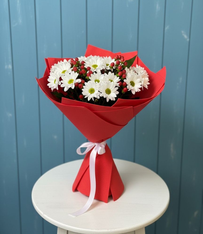 Букет цветов из: Хризантемы в Анди