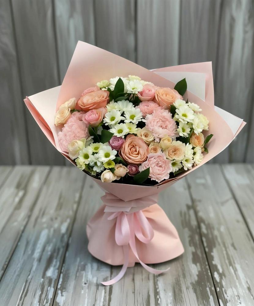 Букет цветов из: Гвоздики, Розы и Хризантемы в Анди