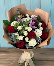 Букет цветов из:  Розы и Альстромерии #REPLACE_PRED# Анди