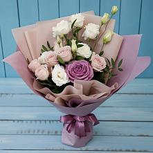 Букет цветов из:  Розы и Лизиантусы в Анди
