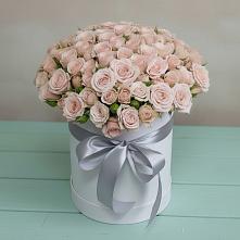 Цветочная композиция из Розы в шляпной коробке #REPLACE_PRED# Анди