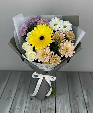 Букет цветов из:  Розы, Герберы и Хризантемы в Анди