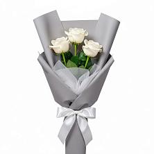 Букет 3 белые розы в Анди