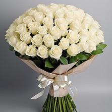 Букет 101 беля роза Белоснежка в Анди