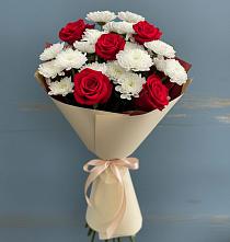Букет цветов из:  Розы и Хризантемы в Анди