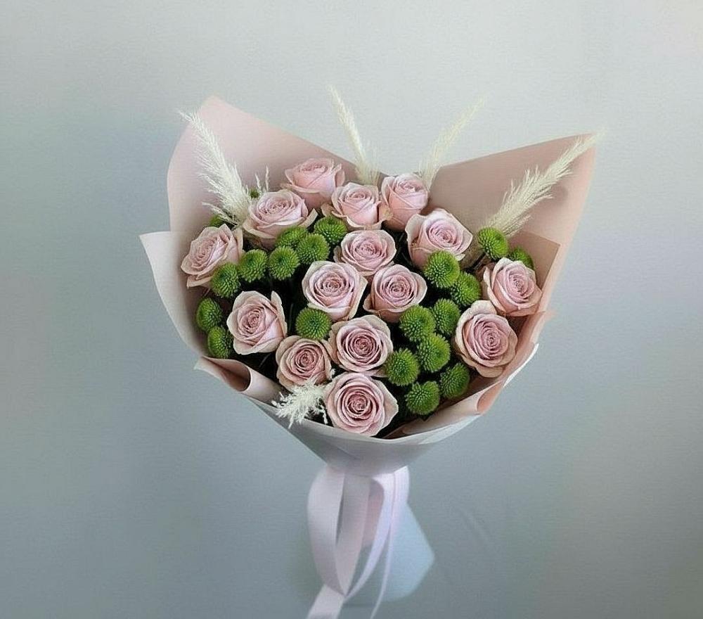 Букет цветов из: Розы и Хризантемы в Анди