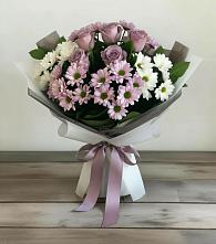 Букет цветов из:  Хризантемы и Розы #REPLACE_PRED# Анди