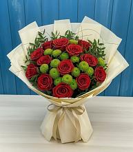 Букет цветов из:  Розы и Хризантемы в Анди