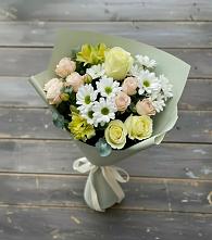 Букет цветов из:  Альстромерии, Розы и Хризантемы в Анди