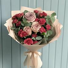Букет цветов из:  Гвоздики и Розы #REPLACE_PRED# Анди