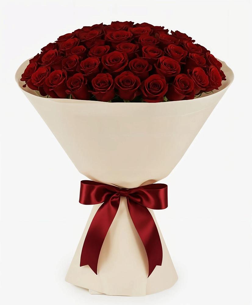 Букет 101 Бордовая роза Блэк Бакарра в Анди