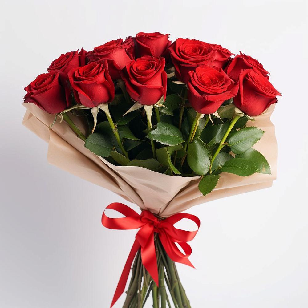 Букет 11 Красных роз Эдлесс Лав в Анди
