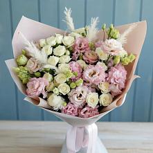 Букет цветов из:  Альстромерии и Розы #REPLACE_PRED# Анди